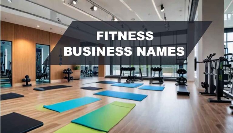 Catchy Fitness Business Names for Your Brand